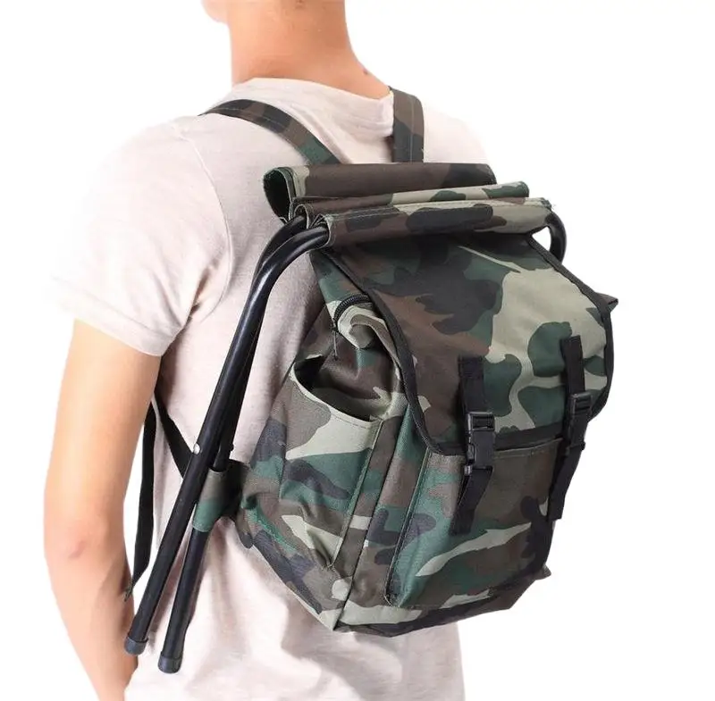 Fishing Equipment Bag - Kursi Memancing Kain Oxford Kamuflase Ransel
