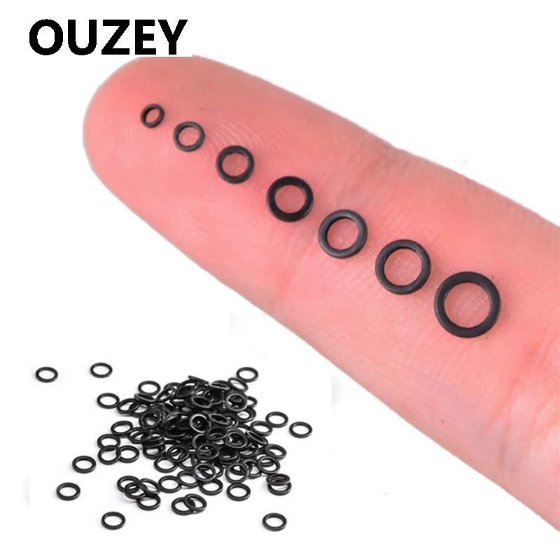 OUZEY 100 Buah Cincin Rig Kone - Fishing Equipment Carp ulasan dan harga