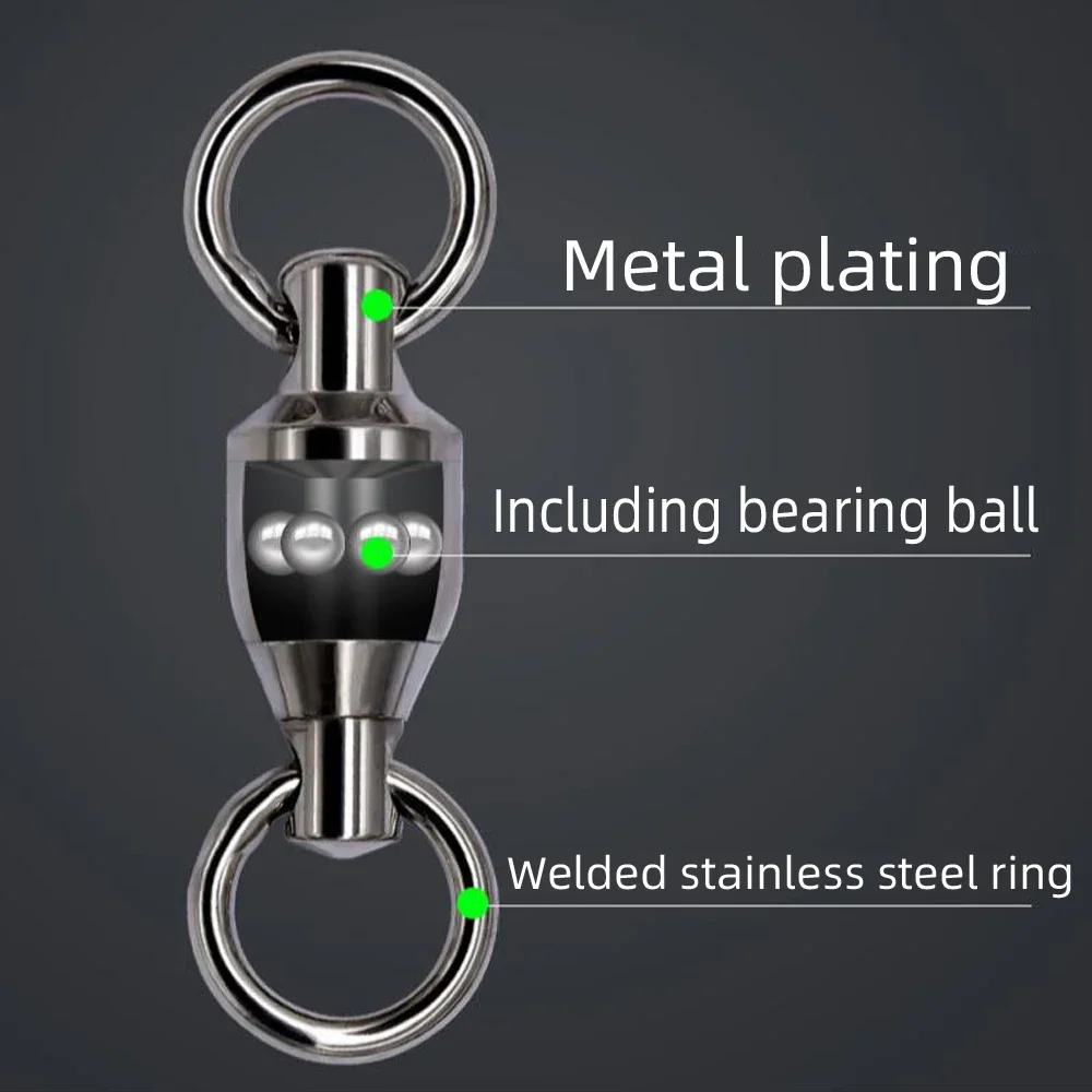 DNDYUJU 50pcs Swivel Pancing B - Fishing Equipment Cheap ulasan dan harga